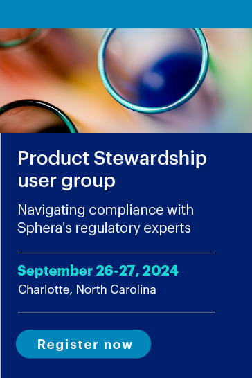 Product Stewardship User Group - Navigating Compliance with Spheras Regulatory Experts